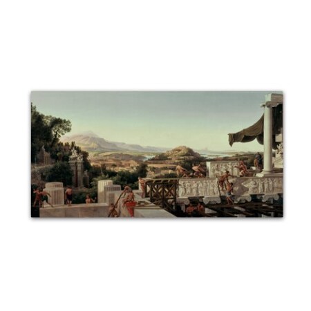 Trademark Fine Art Ahlborn 'View Of The Flower Of Greece' Canvas Art, 16x32 AA00191-C1632GG